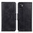 Custodia Portafoglio In Pelle Cover con Supporto M09L per Wiko Y82 Nero