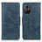 Custodia Portafoglio In Pelle Cover con Supporto M09L per Xiaomi Poco M4 5G Blu