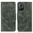 Custodia Portafoglio In Pelle Cover con Supporto M09L per Xiaomi Poco M4 5G Verde