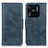 Custodia Portafoglio In Pelle Cover con Supporto M09L per Xiaomi Redmi 10 India Blu