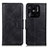 Custodia Portafoglio In Pelle Cover con Supporto M09L per Xiaomi Redmi 10 India Nero