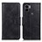 Custodia Portafoglio In Pelle Cover con Supporto M09L per Xiaomi Redmi A1 Plus Nero