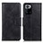 Custodia Portafoglio In Pelle Cover con Supporto M09L per Xiaomi Redmi Note 10 Pro 5G Nero