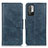 Custodia Portafoglio In Pelle Cover con Supporto M09L per Xiaomi Redmi Note 10T 5G Blu