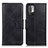 Custodia Portafoglio In Pelle Cover con Supporto M09L per Xiaomi Redmi Note 10T 5G Nero