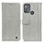 Custodia Portafoglio In Pelle Cover con Supporto M10L per Motorola Moto G50 Grigio