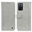 Custodia Portafoglio In Pelle Cover con Supporto M10L per Oppo A55 5G Grigio