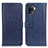 Custodia Portafoglio In Pelle Cover con Supporto M10L per Oppo A94 4G Blu