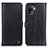 Custodia Portafoglio In Pelle Cover con Supporto M10L per Oppo A94 4G Nero