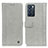 Custodia Portafoglio In Pelle Cover con Supporto M10L per Oppo Reno6 5G Grigio