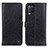 Custodia Portafoglio In Pelle Cover con Supporto M10L per Realme Q3 5G Nero