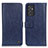 Custodia Portafoglio In Pelle Cover con Supporto M10L per Samsung Galaxy A15 4G Blu