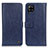 Custodia Portafoglio In Pelle Cover con Supporto M10L per Samsung Galaxy A22 4G Blu