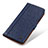 Custodia Portafoglio In Pelle Cover con Supporto M10L per Samsung Galaxy A72 4G Blu
