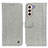 Custodia Portafoglio In Pelle Cover con Supporto M10L per Samsung Galaxy S21 5G Grigio