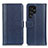 Custodia Portafoglio In Pelle Cover con Supporto M10L per Samsung Galaxy S23 Ultra 5G Blu