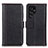 Custodia Portafoglio In Pelle Cover con Supporto M10L per Samsung Galaxy S23 Ultra 5G Nero