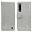 Custodia Portafoglio In Pelle Cover con Supporto M10L per Sony Xperia 5 III SO-53B Grigio