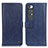 Custodia Portafoglio In Pelle Cover con Supporto M10L per Xiaomi Mi 10S 5G Blu