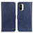 Custodia Portafoglio In Pelle Cover con Supporto M10L per Xiaomi Redmi K40 Pro 5G Blu