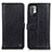 Custodia Portafoglio In Pelle Cover con Supporto M10L per Xiaomi Redmi Note 10 5G Nero