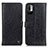 Custodia Portafoglio In Pelle Cover con Supporto M10L per Xiaomi Redmi Note 10 JE 5G Nero