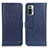 Custodia Portafoglio In Pelle Cover con Supporto M10L per Xiaomi Redmi Note 10 Pro 4G Blu