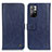 Custodia Portafoglio In Pelle Cover con Supporto M10L per Xiaomi Redmi Note 11 5G Blu