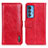 Custodia Portafoglio In Pelle Cover con Supporto M11L per Motorola Moto Edge 20 Pro 5G Rosso