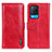 Custodia Portafoglio In Pelle Cover con Supporto M11L per Oppo A54 4G Rosso
