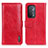 Custodia Portafoglio In Pelle Cover con Supporto M11L per Oppo A93 5G Rosso