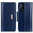 Custodia Portafoglio In Pelle Cover con Supporto M11L per Oppo K9 5G Blu