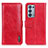 Custodia Portafoglio In Pelle Cover con Supporto M11L per Oppo Reno6 Pro 5G Rosso