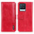 Custodia Portafoglio In Pelle Cover con Supporto M11L per Realme 8 4G Rosso