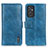 Custodia Portafoglio In Pelle Cover con Supporto M11L per Samsung Galaxy Quantum4 5G Blu