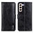 Custodia Portafoglio In Pelle Cover con Supporto M11L per Samsung Galaxy S23 Plus 5G Nero