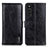 Custodia Portafoglio In Pelle Cover con Supporto M11L per Sony Xperia 10 III Lite Nero