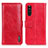 Custodia Portafoglio In Pelle Cover con Supporto M11L per Sony Xperia 10 III Lite Rosso