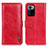 Custodia Portafoglio In Pelle Cover con Supporto M11L per Xiaomi Poco X3 GT 5G Rosso