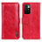 Custodia Portafoglio In Pelle Cover con Supporto M11L per Xiaomi Redmi 10 4G Rosso