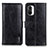 Custodia Portafoglio In Pelle Cover con Supporto M11L per Xiaomi Redmi K40 Pro 5G Nero