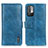 Custodia Portafoglio In Pelle Cover con Supporto M11L per Xiaomi Redmi Note 10 5G Blu