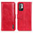 Custodia Portafoglio In Pelle Cover con Supporto M11L per Xiaomi Redmi Note 10 5G Rosso