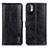 Custodia Portafoglio In Pelle Cover con Supporto M11L per Xiaomi Redmi Note 10 JE 5G Nero