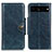 Custodia Portafoglio In Pelle Cover con Supporto M12L per Google Pixel 7 Pro 5G Blu