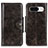 Custodia Portafoglio In Pelle Cover con Supporto M12L per Google Pixel 8 5G Bronze