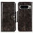 Custodia Portafoglio In Pelle Cover con Supporto M12L per Google Pixel 8 Pro 5G Bronze