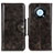 Custodia Portafoglio In Pelle Cover con Supporto M12L per Huawei Nova Y90 Bronze