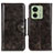 Custodia Portafoglio In Pelle Cover con Supporto M12L per Motorola Moto Edge (2023) 5G Bronze