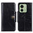 Custodia Portafoglio In Pelle Cover con Supporto M12L per Motorola Moto Edge (2023) 5G Nero